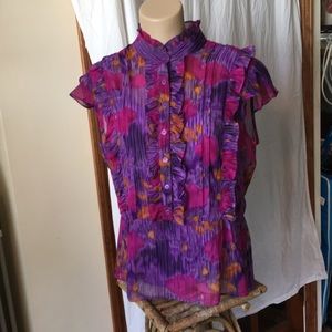 Blouse and spandex top